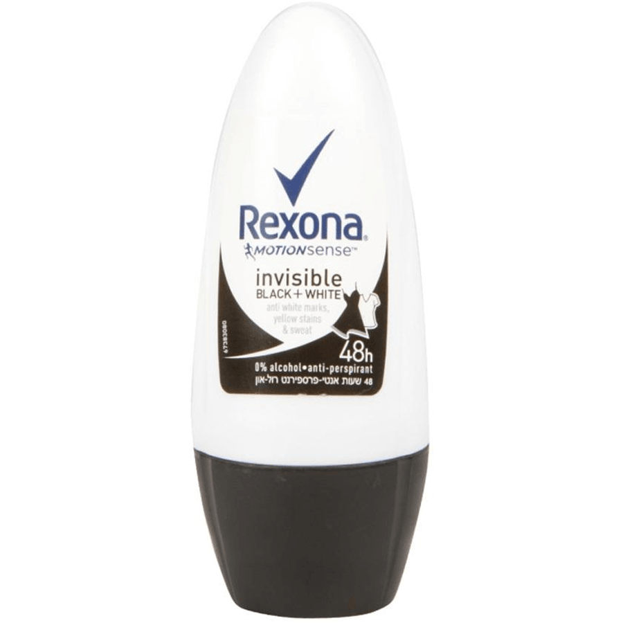 Rexona Invisible Black+White Antiperspirant Kadın Roll On Deodorant 50ml