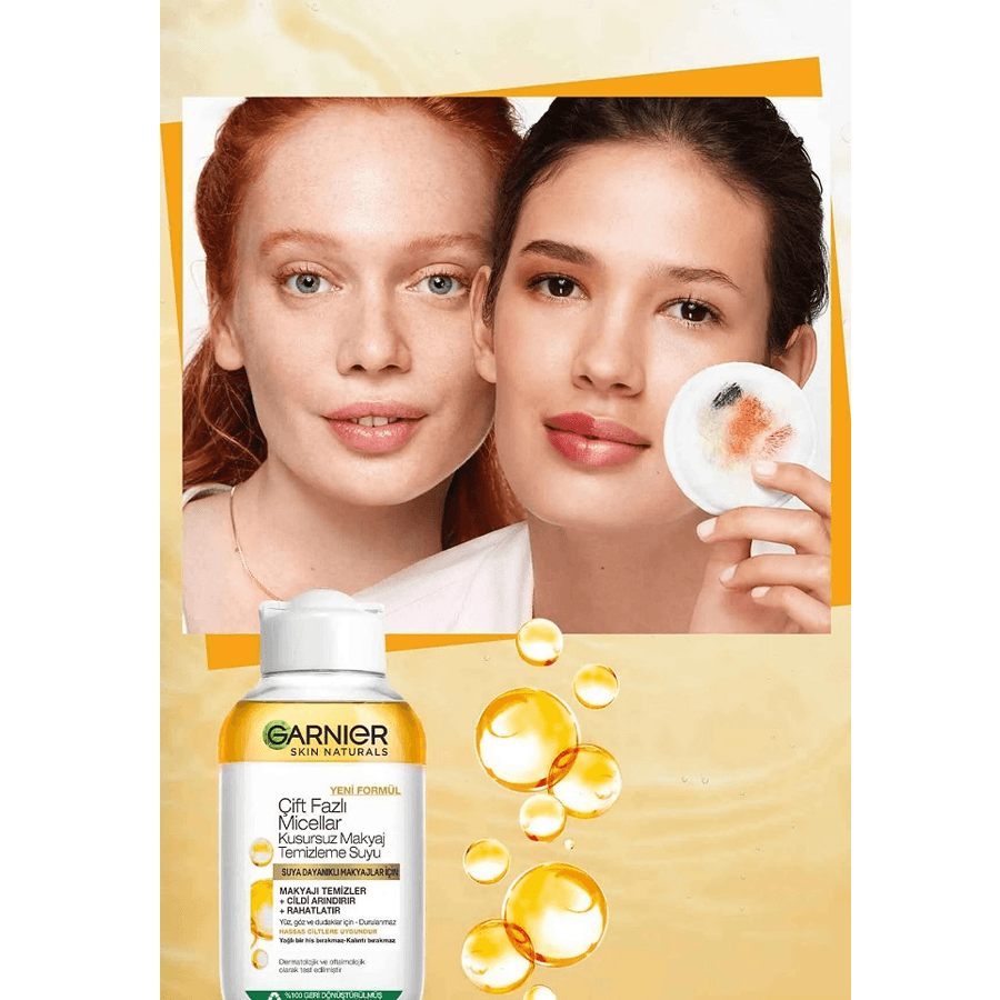 Garnier Çift Fazlı Micellar 100ml - Makyaj Temizleme Suyu
