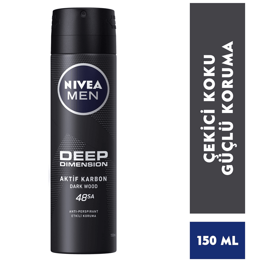 Nivea Deep Dark Wood Sprey 150ml-Etkili Koruma