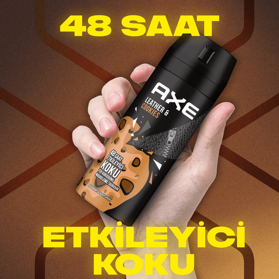 Axe Leather & Cookies Deodorant 150ml-Erkek Deodorant