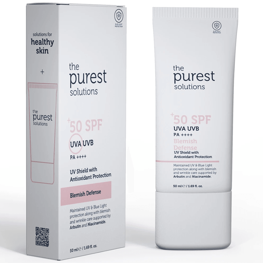 The Purest Solutions SPF50+ Blemish Defense Cream 50ml-Renkli Güneş Kremi