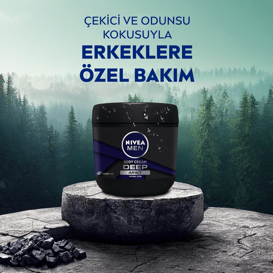 Nivea Men Deep El ve Vücut Bakım Kremi 400ml-Nemlendirici