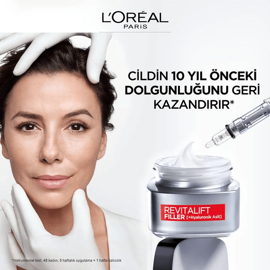 Loreal Paris Revitalift Filler Yaşlanma Karşıtı Gündüz Kremi 50ml