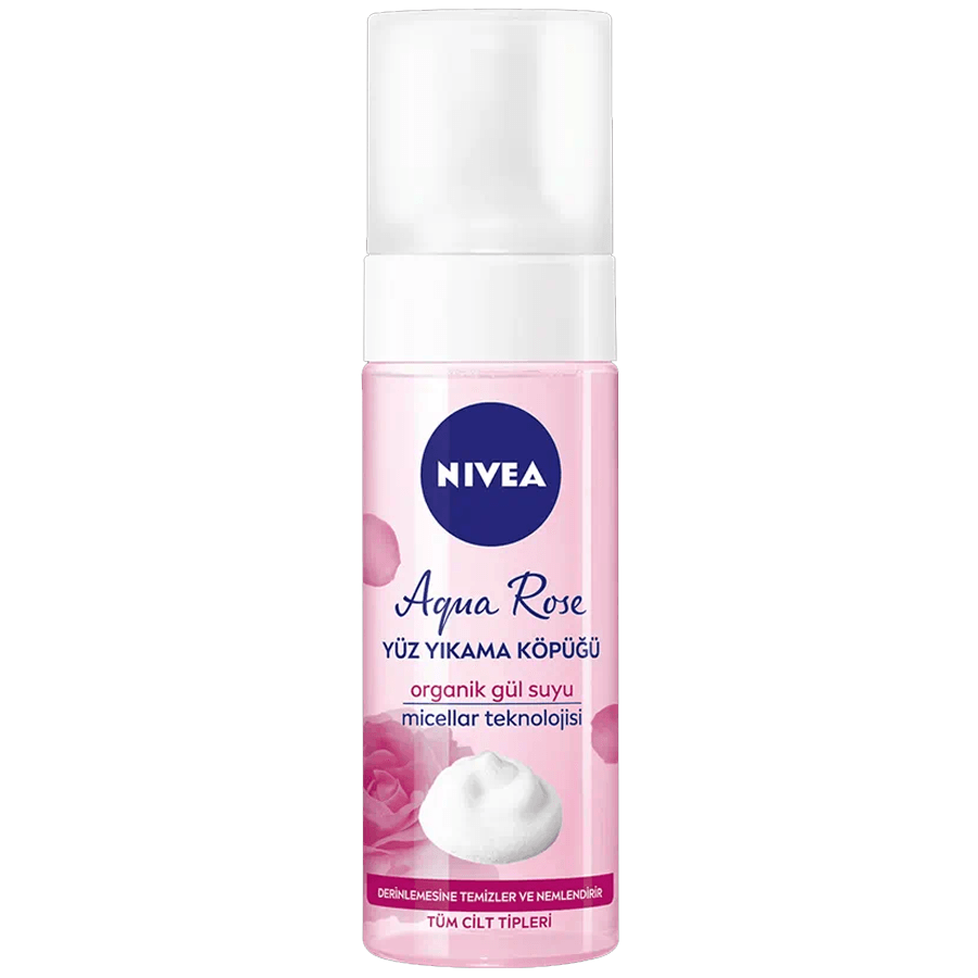 Nivea Aqua Rose Yüz Yıkama Köpüğü 150ml-Organik Gül Suyu