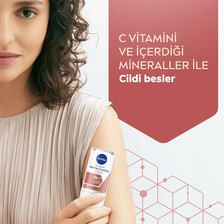 Nivea Derma Control Clinical Roll-On 50ml-Ekstra Kuruluk