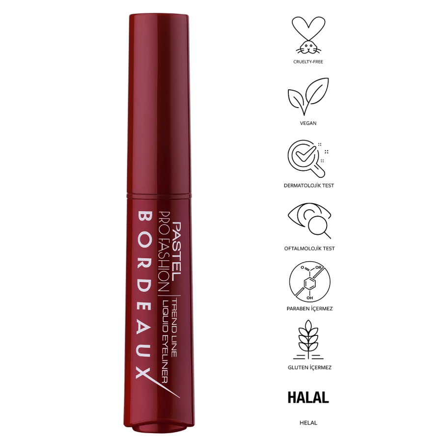 Pastel Trend Line Liquid Eyeliner Bordeaux 4.62ml-Likit Eyeliner Bordo