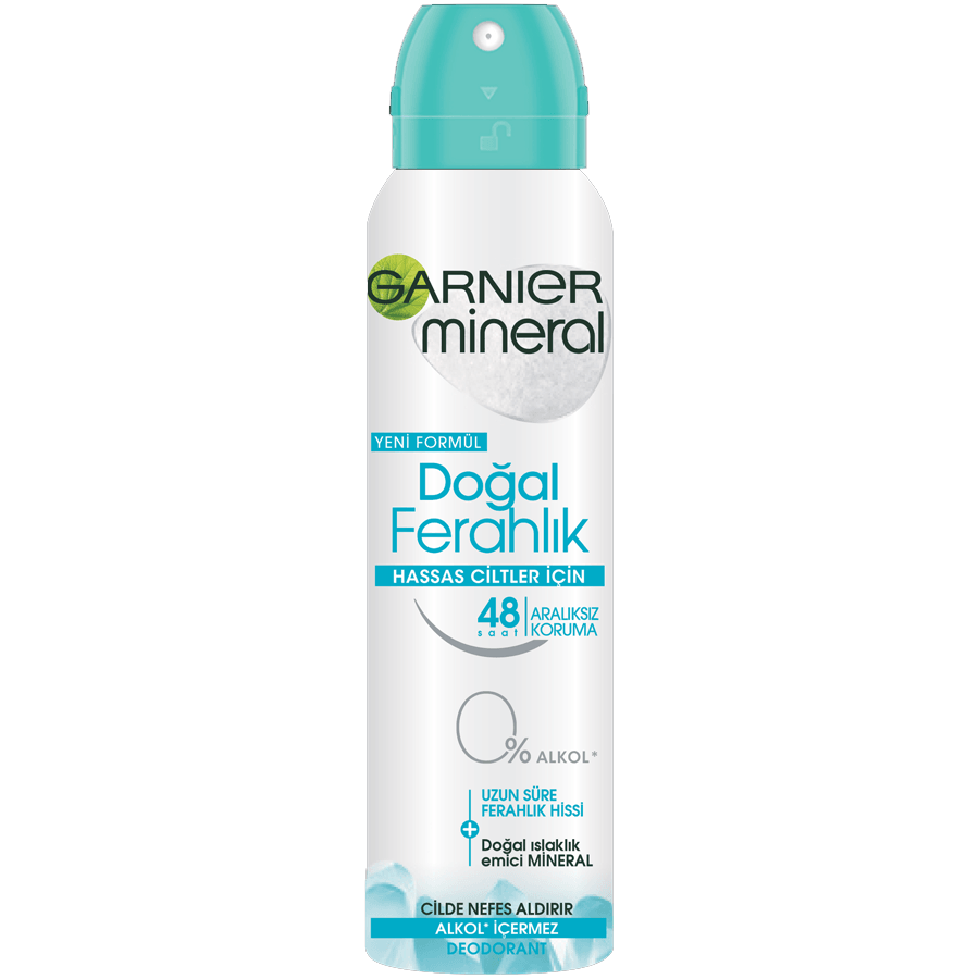 Garnier Mineral Dogal Ferahlık Sprey Deodorant 150ml-Uzun Süre Kalıcı