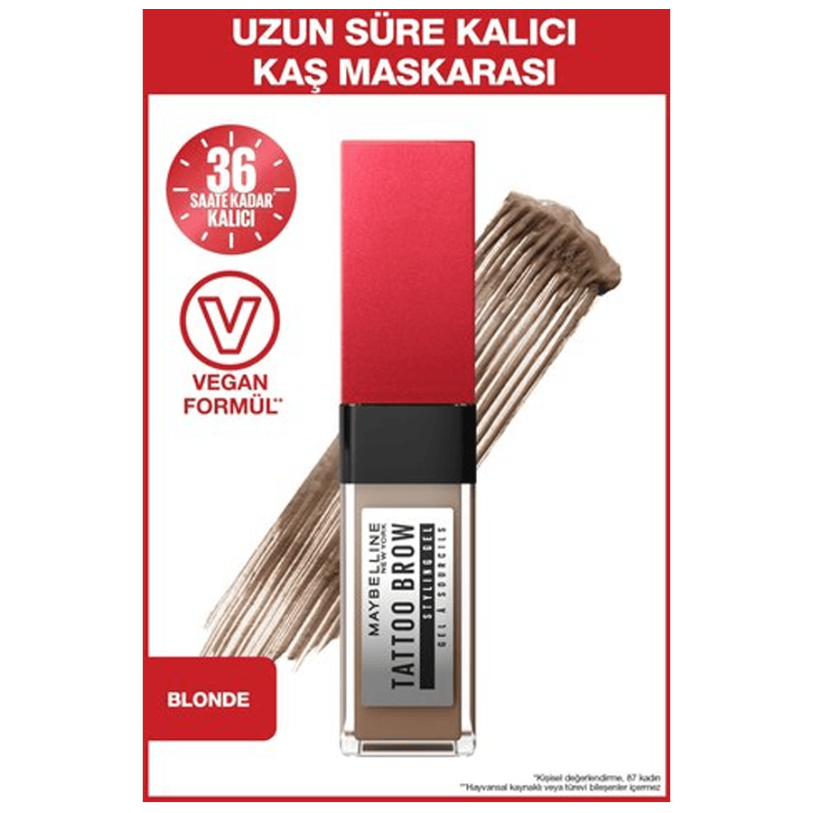 Maybelline Tatto Brow 250 Blonde Kaş Maskarası 6,0ml