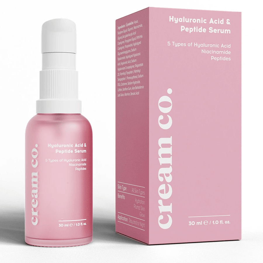 Cream Co. Hyaluronic Acid and Peptide Serum 30ml-Dolgunlaştırıcı Serum