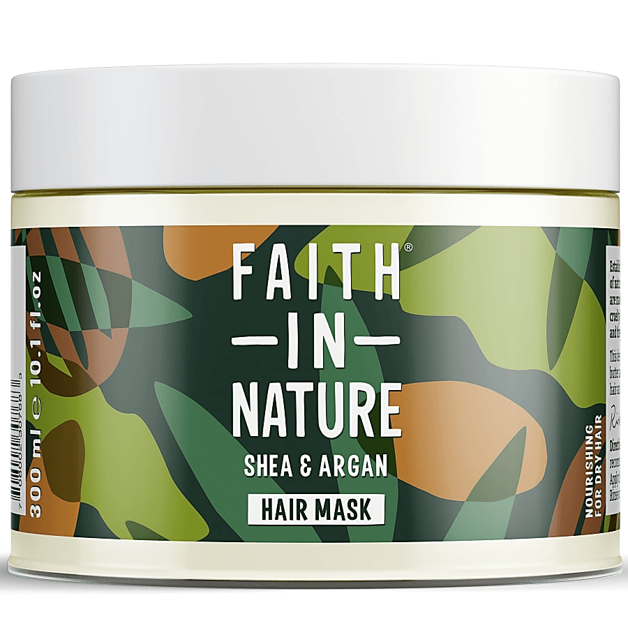 Faith In Nature %99 Doğal İçerikli Nemlendirici ve Besleyici Saç Bakım Maskesi 300ml - Shea ve Argan
