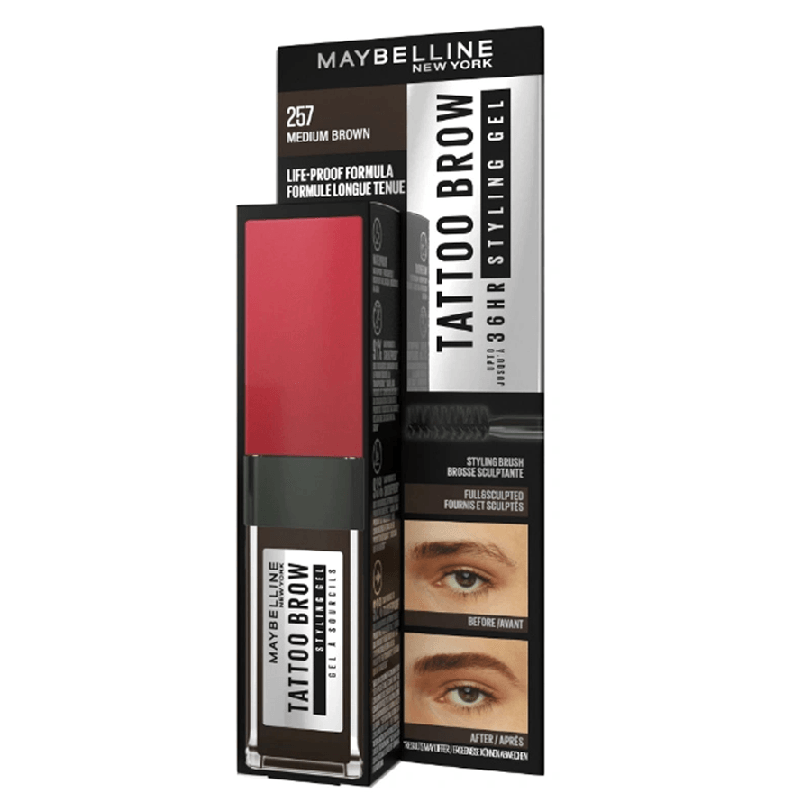 Maybelline Tatto Brow 257 Medium Brown Kaş Maskarası 6,0ml