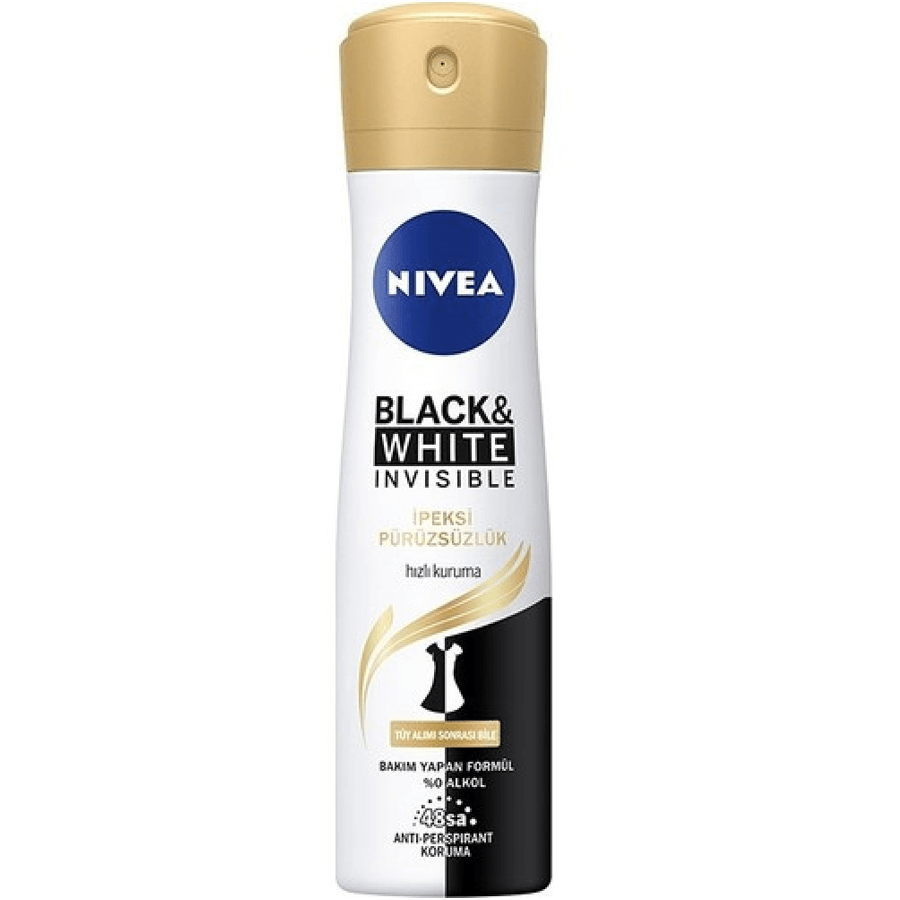 Nivea Black & White İpeksi Pürüzsüzlük Sprey Deodorant 150ml