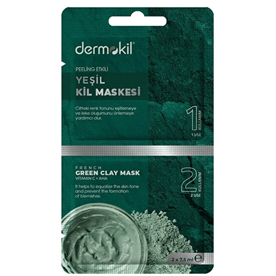 Dermokil Peeling Etkili Yeşil Kil Maskesi 7.5ml