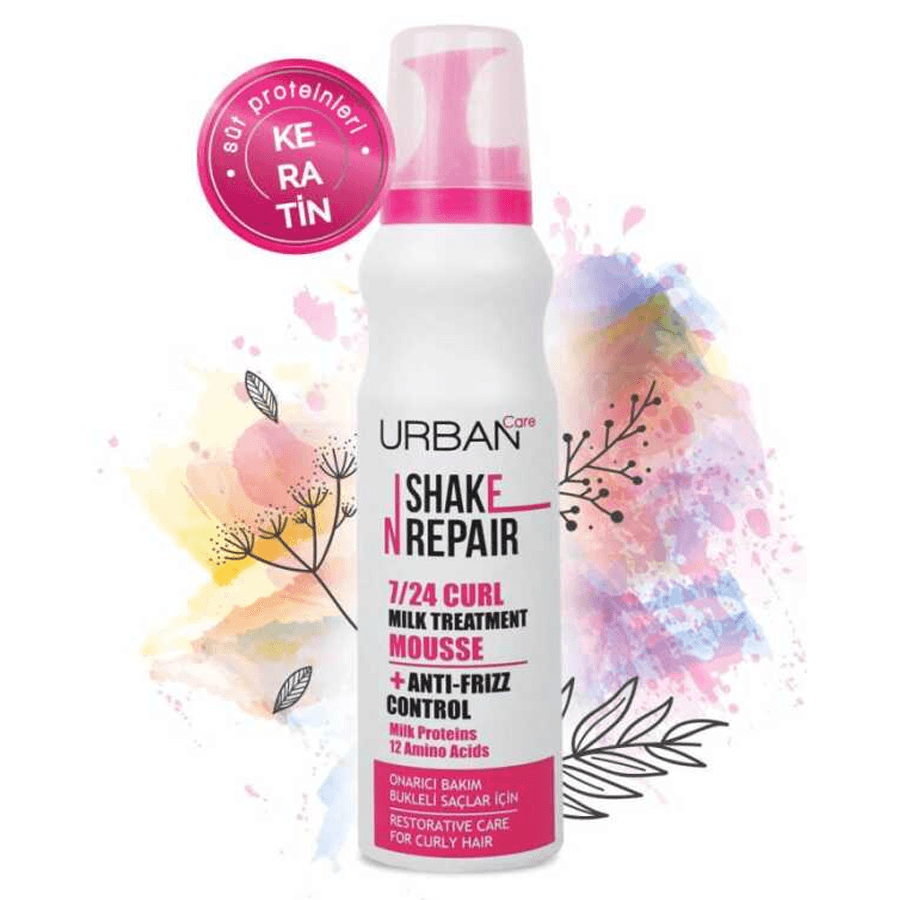 Urban Care Shake N Repair 7/24 Curl Milk Treatment 150ml-Saç Bakım Köpüğü 