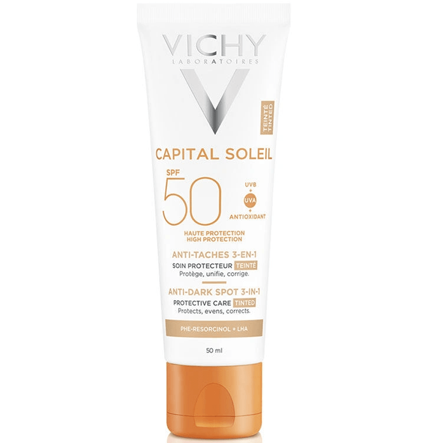 Vichy Capital Soleil Spf 50+ Anti Dark Spots 50ml-Renkli Güneş Kremi