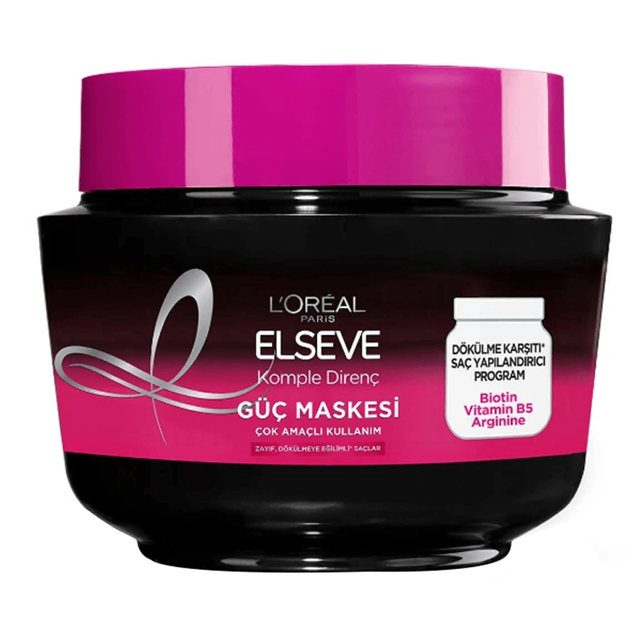 Loreal Paris Elseve Komple Direnç Güç Maskesi 300ml-Dökülmeye Eğimli Saçlar