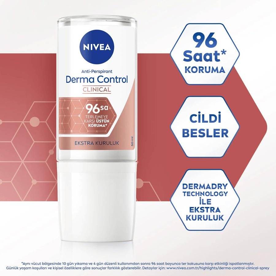 Nivea Derma Control Clinical Roll-On 50ml-Ekstra Kuruluk