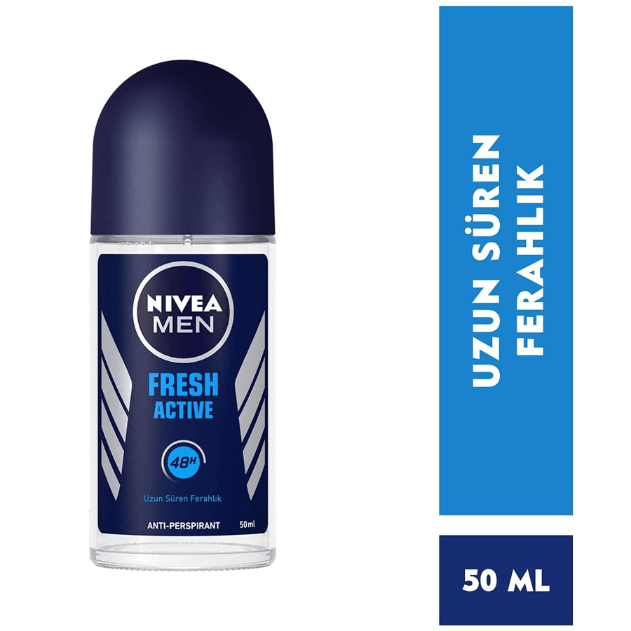 Nivea Men Fresh Active Roll-On 50ml-Uzun Süre Ferahlık