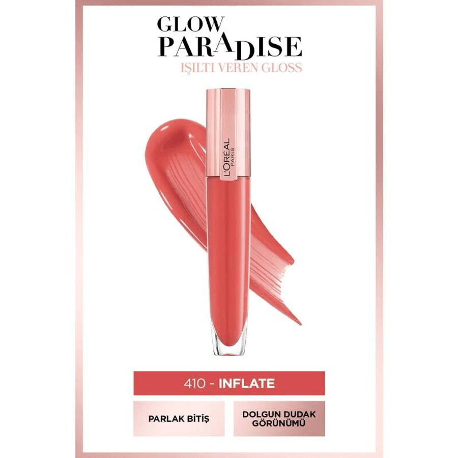 Loreal Paris Glow Paradise Balm in Gloss Işıltı Veren Parlatıcı 410 Inflate