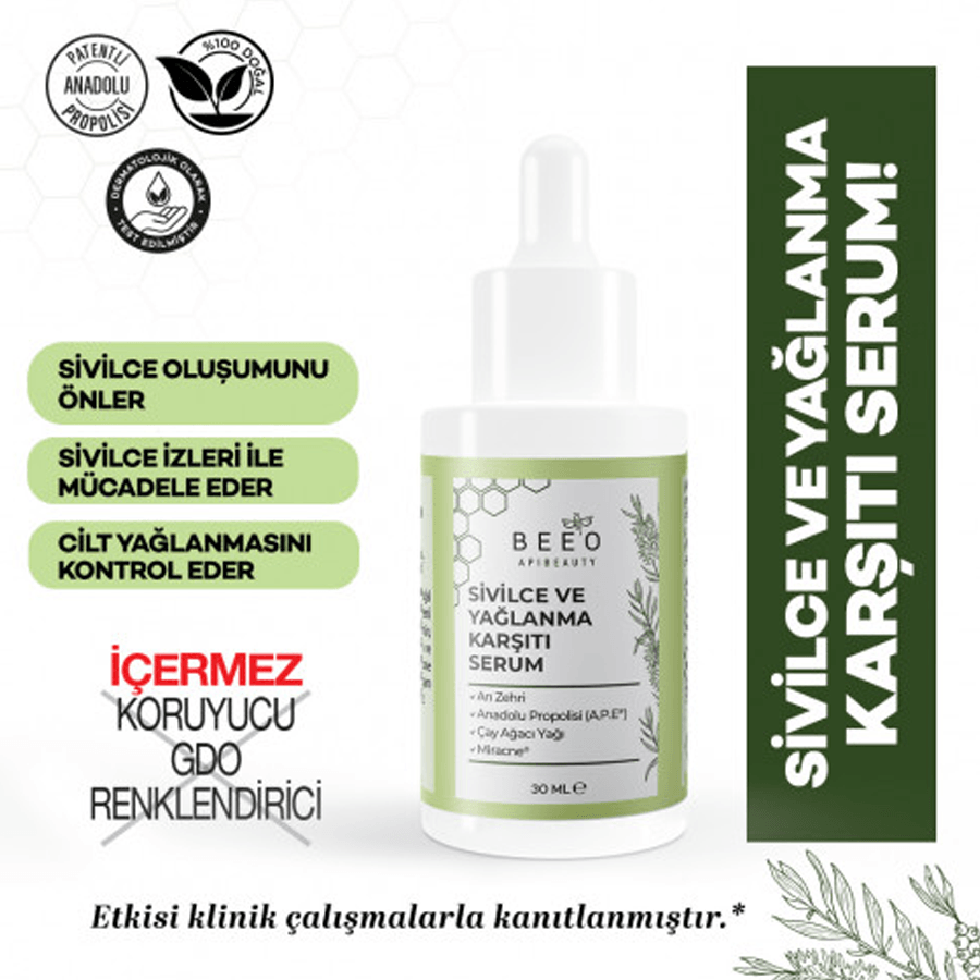 Beeo Sivilce ve Yağlanma Karşıtı Leke Serum30ml