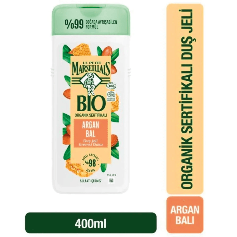 Le Petit Marseillais Bio Organik Sertifikalı Argan Balı Duş Jeli 400ml