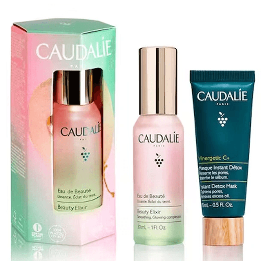 Caudalie Elixir Duo Set-Arındırıcı ve Işıltı Verici İkili Set