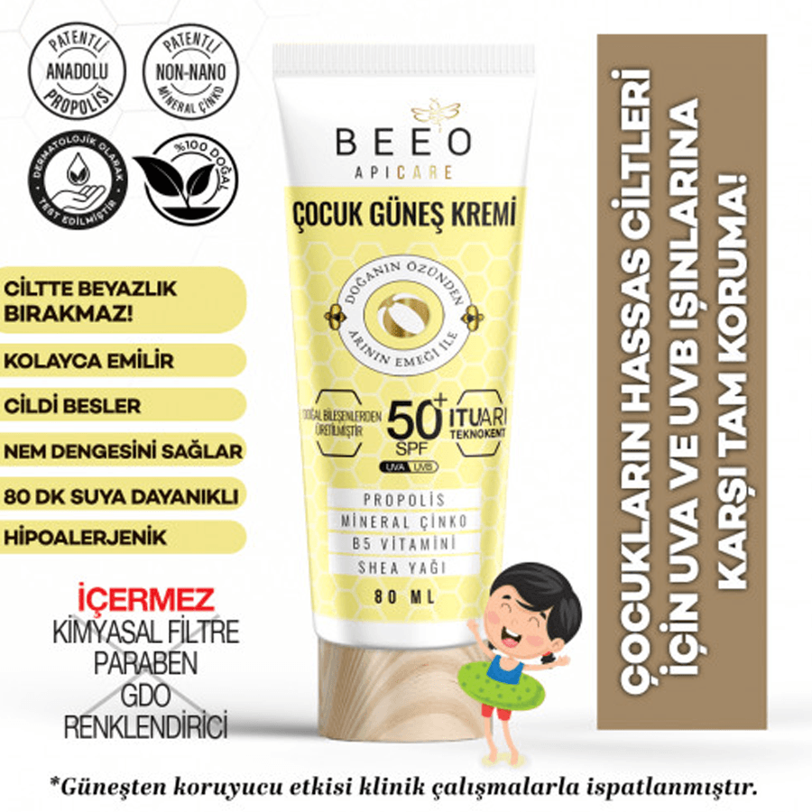 Beeo ApiCare Propolisli Çocuk Güneş Kremi 80ml