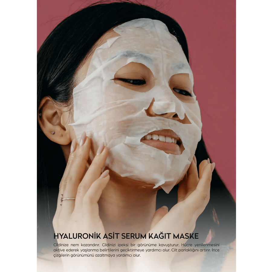 Dermokil Hyaluronik Asit Serum Kağıt Maske Kaktüs Özlü 23gr