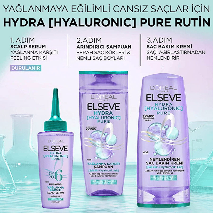 Loreal Paris Elseve Hyaluron Pure Scalp Serum 201ml - Peeling Etkili Serum