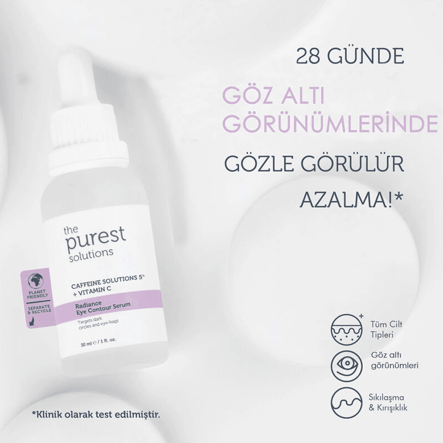 The Purest Solutions Radiance Eye Contour Serum 30ml-Aydınlatıcı Göz Altı Serumu