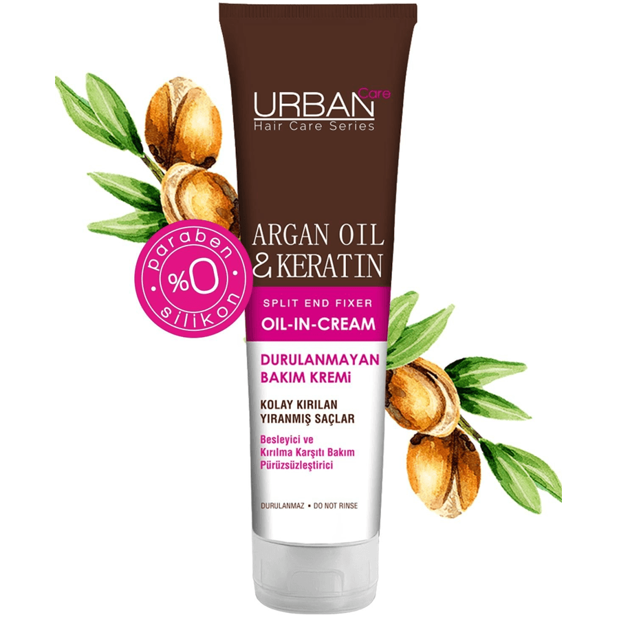 Urban Care Argan Oil & Keratin Cream 150ml-Kolay Kırılan Saçlar