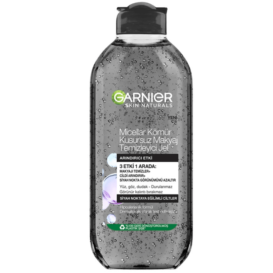 Garnier Micellar Kömür Kusursuz Makyaj Temizleyici Jel 400ml