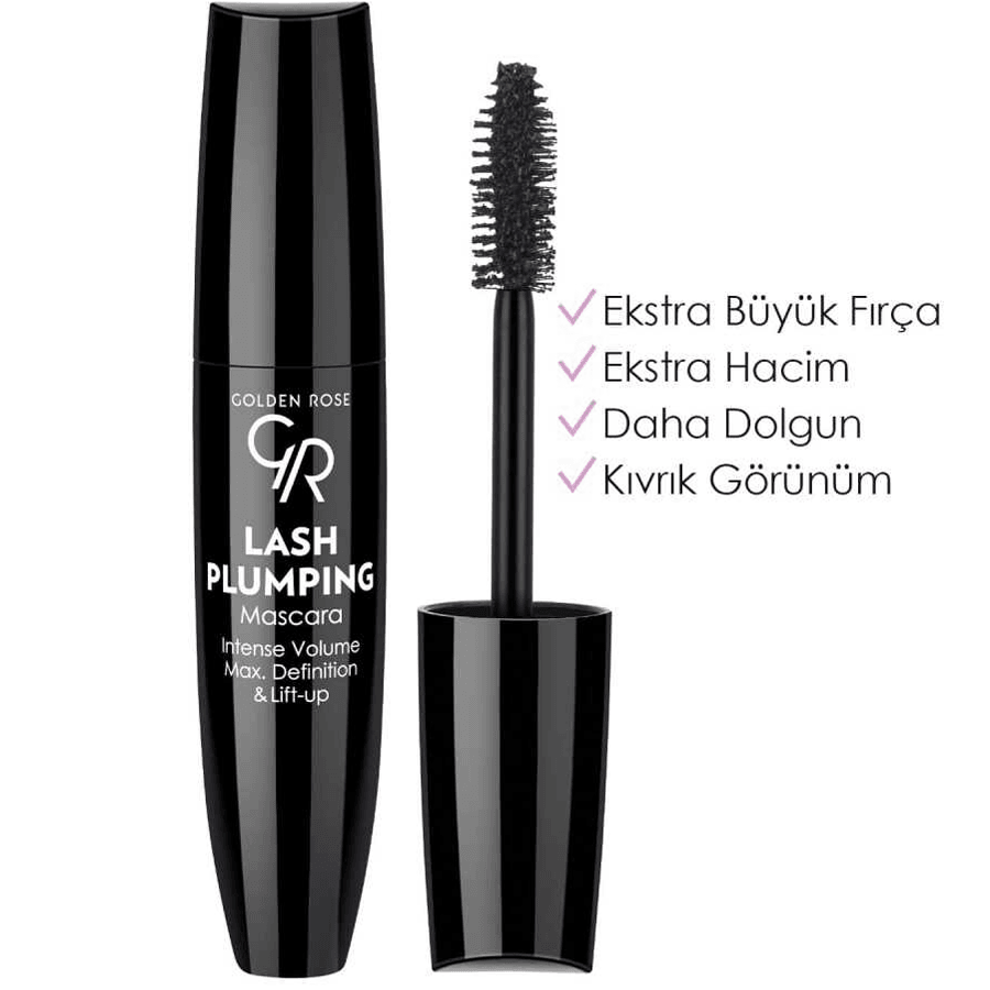 Golden Rose Lash Plumping Mascara Black-Hacim Veren Maskara