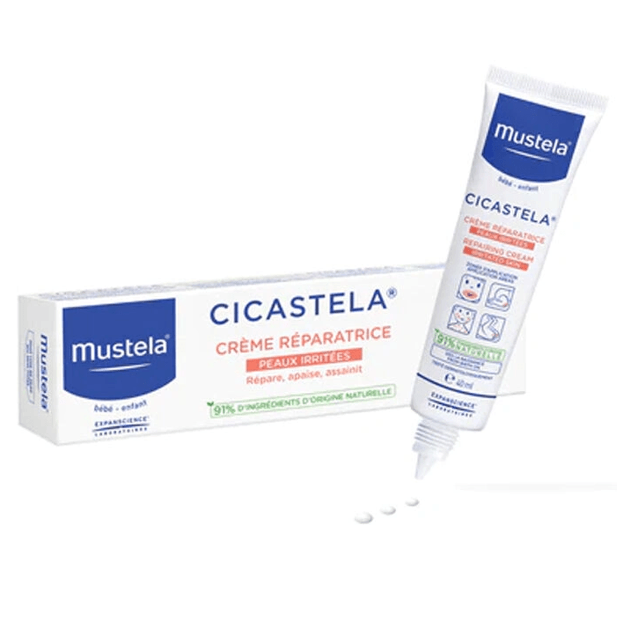 Mustela Cicastela Repairing Cream 40ml-Tahriş Olmuş Ciltler