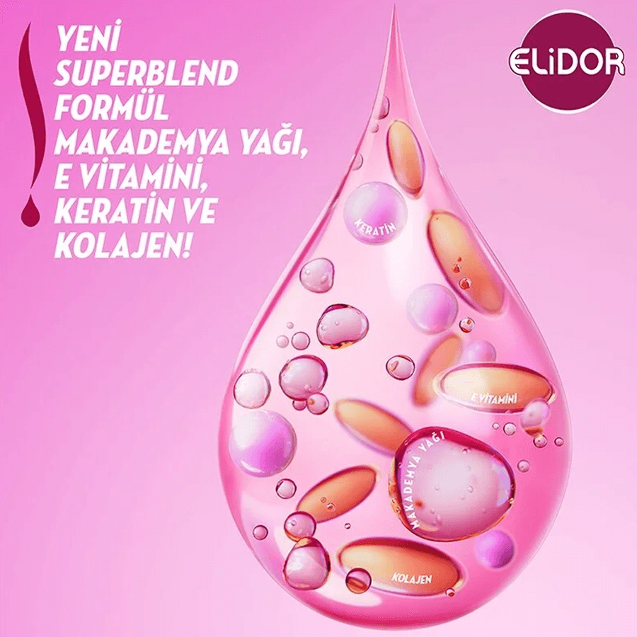 Elidor Superblend Güçlü ve Parlak Serum Saç Bakım Kremi 350ml