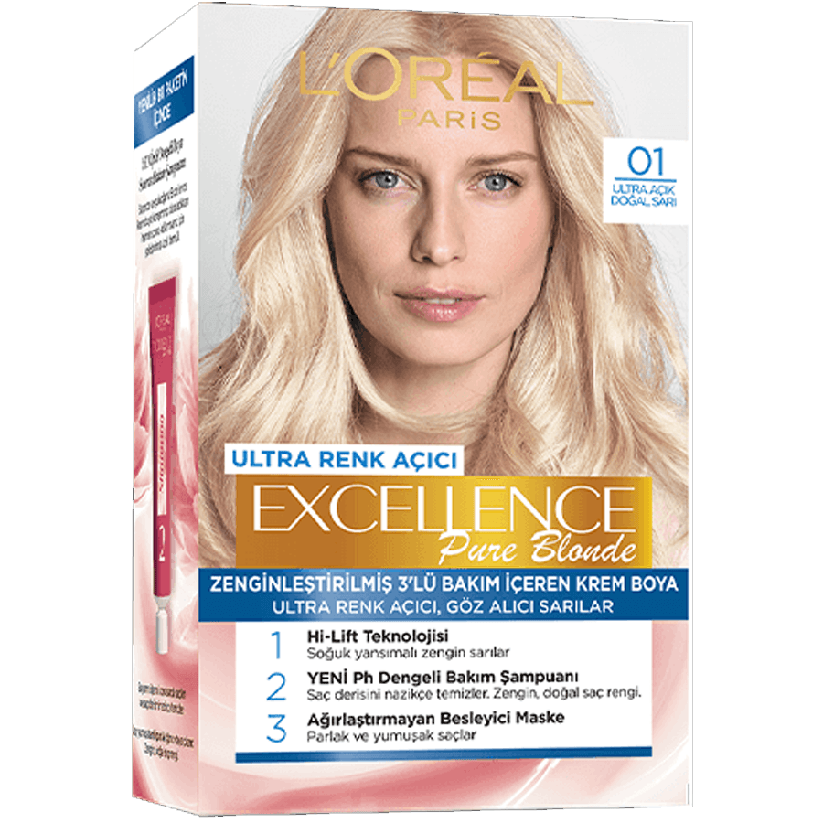 Loreal Paris Excellence Pure Blonde Ultra Renk Açıcı Saç Boyası