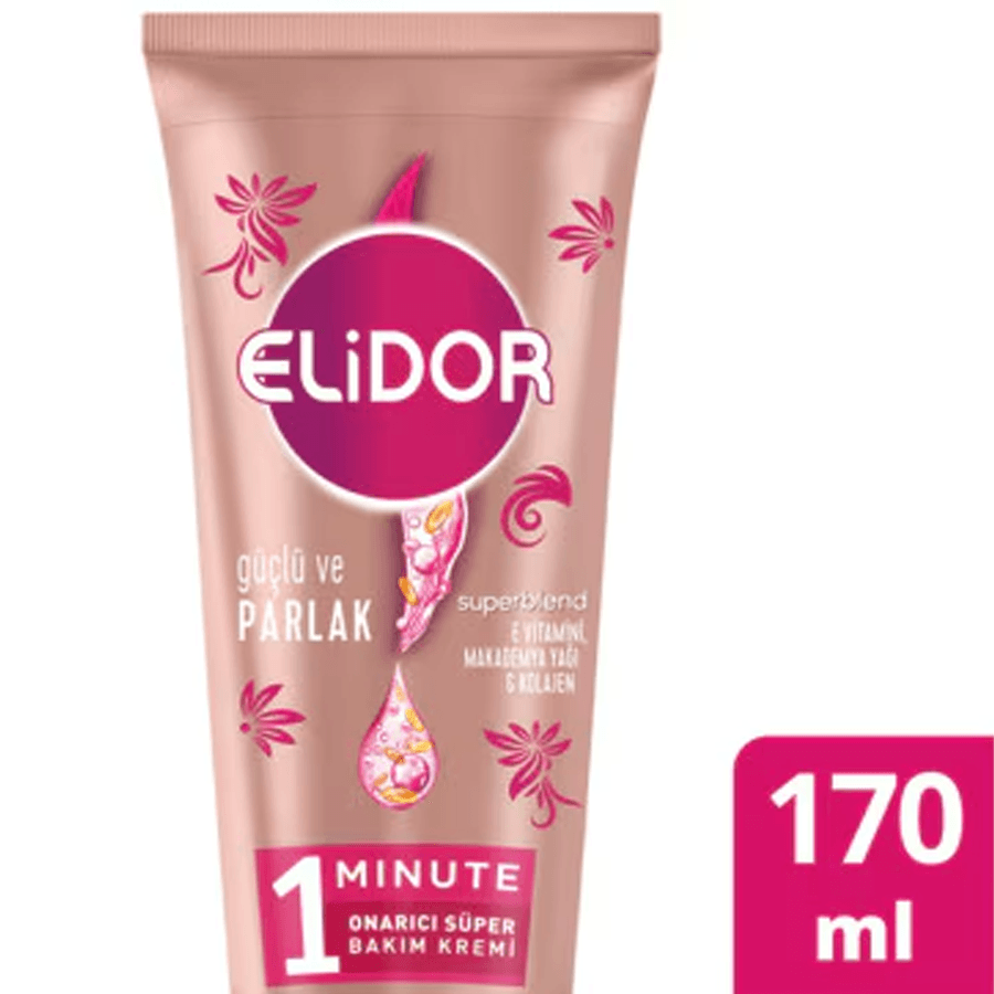 Elidor Superblend 1 Minute Güçlü ve Parlak Süper Saç Kremi 170ml-E Vitamini ve Kolajen