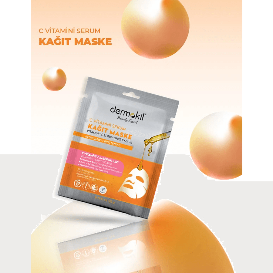 Dermokil C Vitamini Salisilik Asit Serum Kağıt Maske 23gr