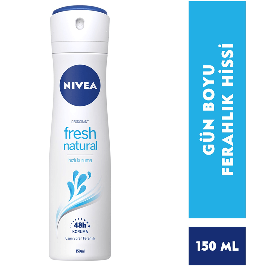 Nivea Fresh Natural Sprey 150ml-Uzun Süren Ferahlık