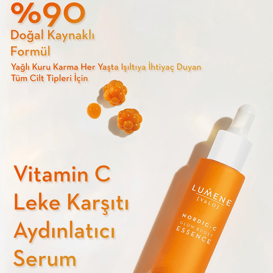 Lumene Glow Boost Essence 30ml-Vitamin C Aydınlatıcı Serum