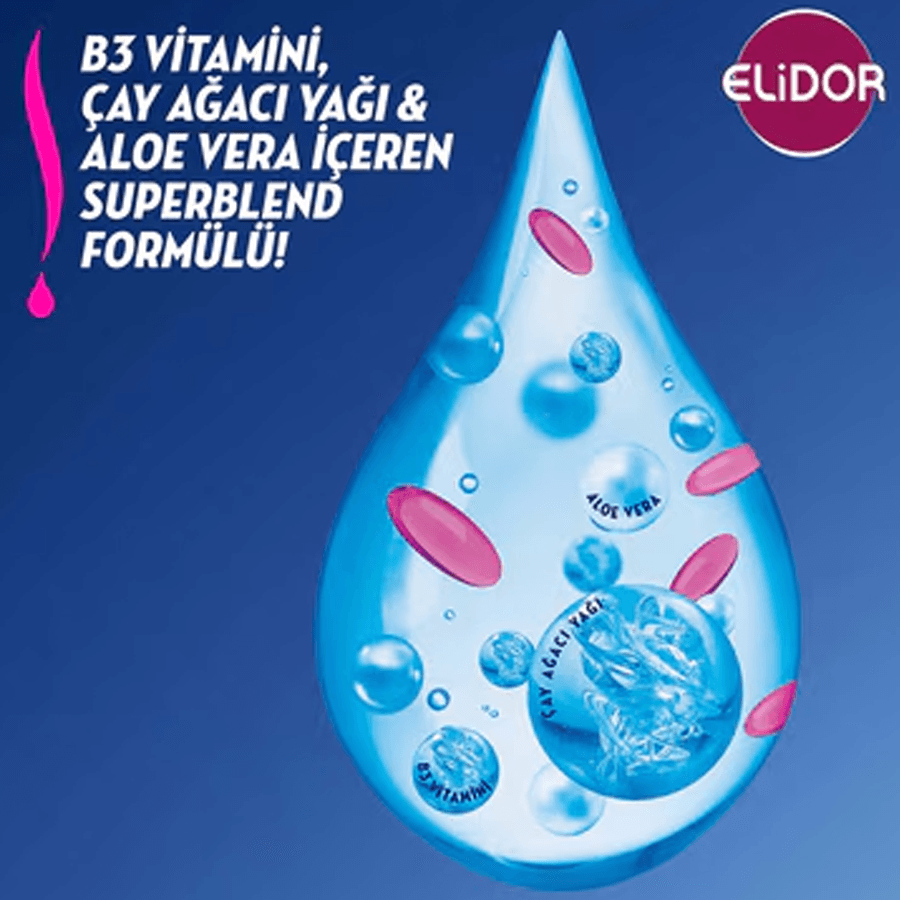 Elidor Superblend Kepeğe Karşı Etkili 2'si 1 Arada Şampuan ve Bakım Kremi 400ml