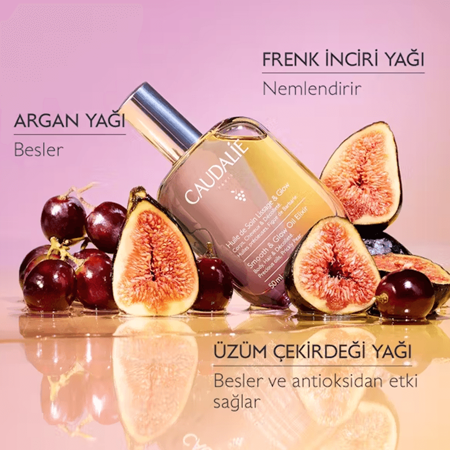 Caudalie Smooth and Glow Fig Oil Elixir 100ml-İncir Yağı İksiri