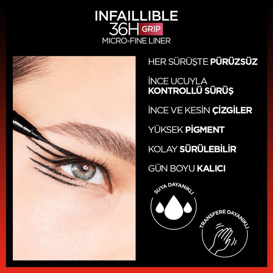 Loreal Paris Infaillible 36H Grip Micro Fine Eyeliner-02 Smokey Earth