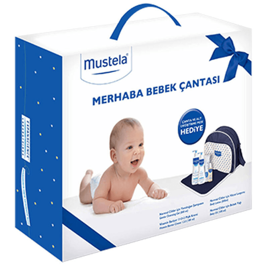 Mustela Merhaba Bebek Seti-Bebek Bakım Çantası