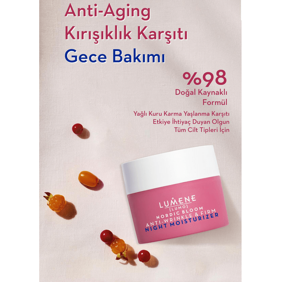 Lumene Anti-Wrinkle&Firm Night Moisturizer 50ml-Kırışıklık Gece Bakım Kremi