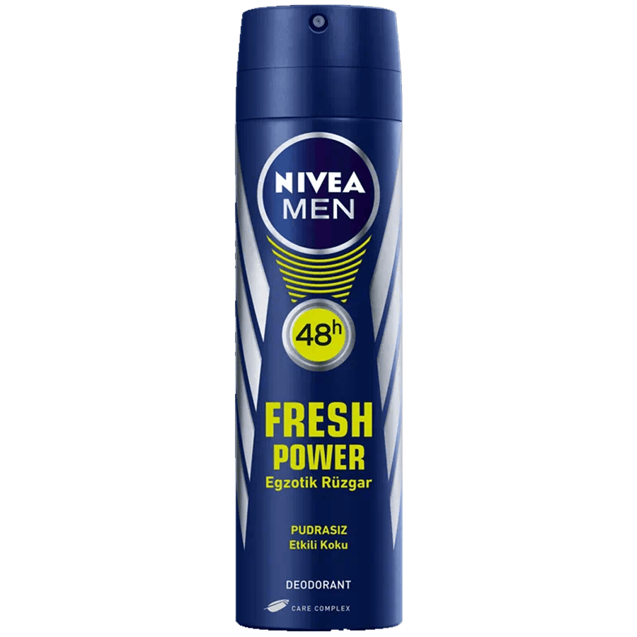 Nivea Men Fresh Power Sprey 150ml-Etkili Koku