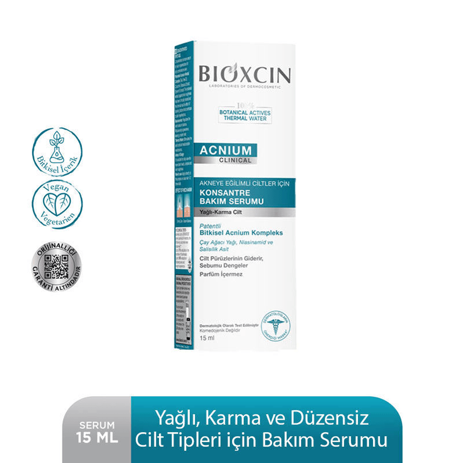 Bioxcin Acnium Serum 15ml - Konsantre Bakım Serumu