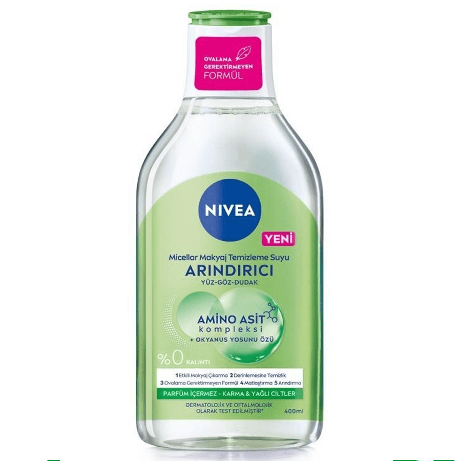 Nivea Arındırıcı Micellar Makyaj Temizleme Suyu 400ml-Yüz,Göz ve Dudak