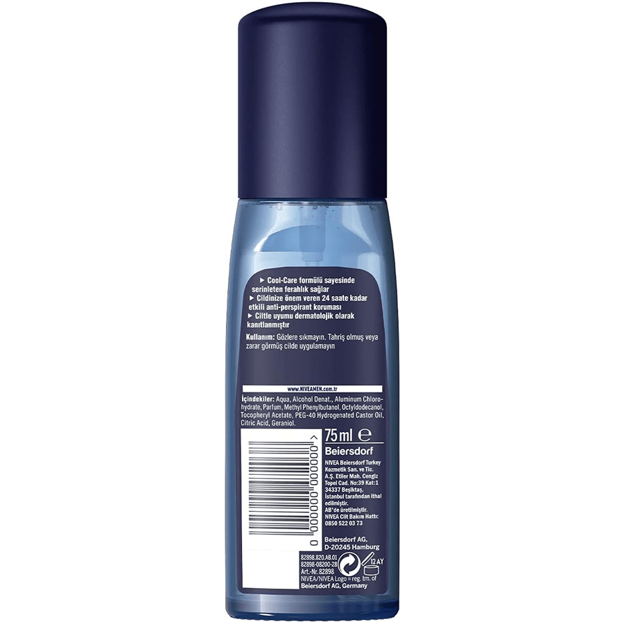 Nivea Men Cool Kick Sprey 75ml-Serinleten Ferahlık