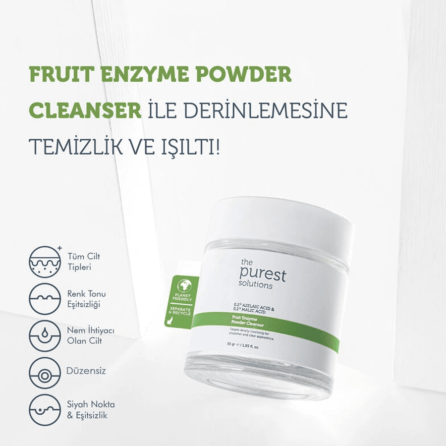 The Purest Solutions Fruit Enzyme Powder Cleanser 55gr-Toz Temizleyici